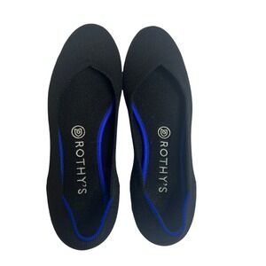 Rothy’s black round toe ballet flats Sz 8.5